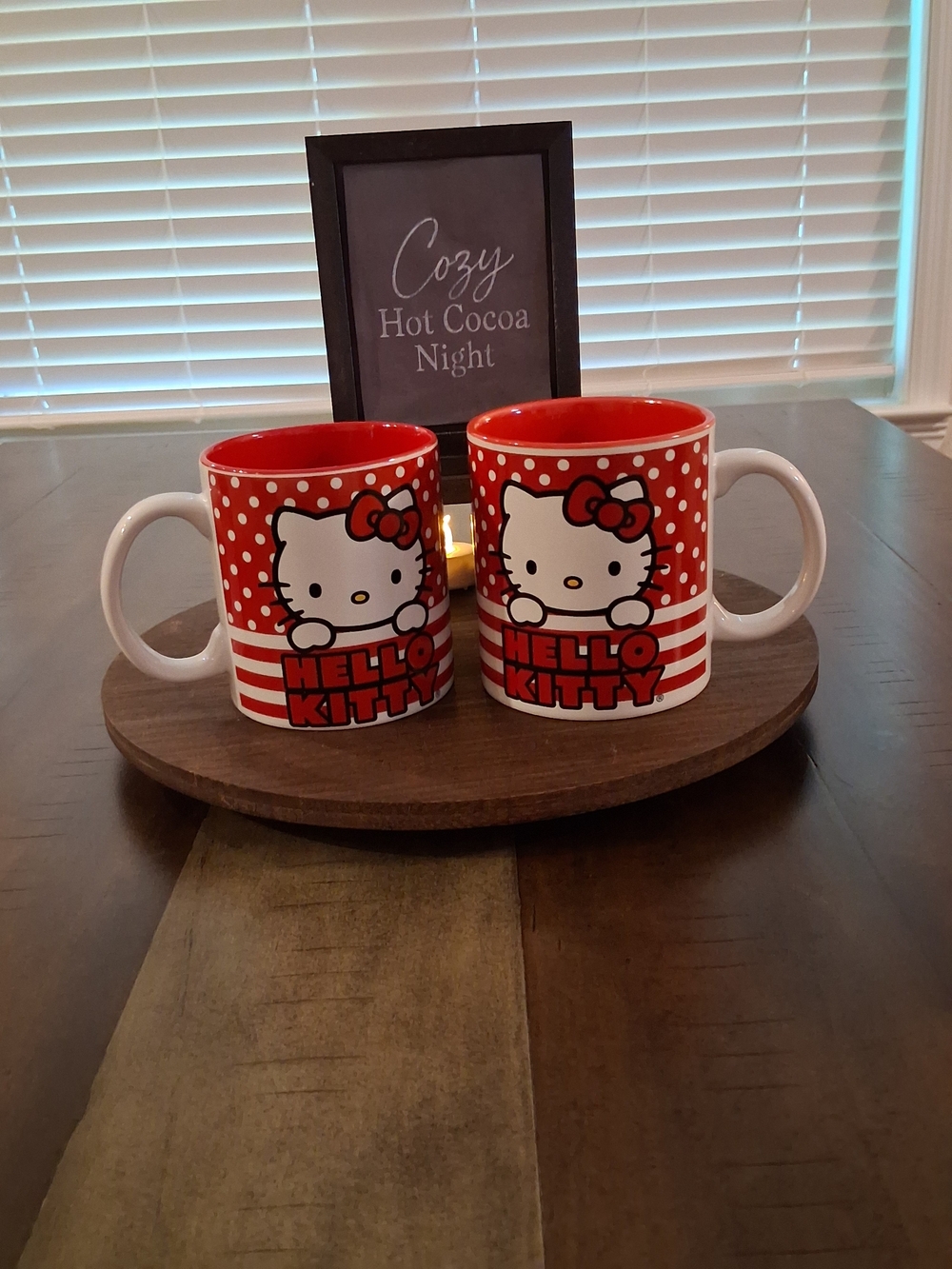 Sanrio Hello Kitty Red Polka Dot Ceramic Mug - Set of 2